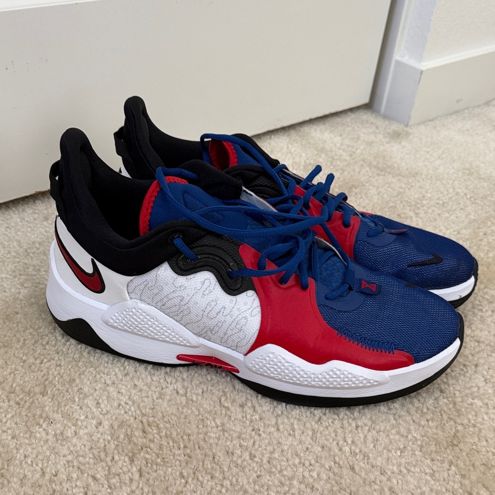Nike Blue and Red Sports Sneakers